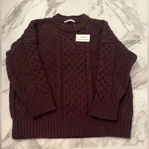 Abercrombie and fitch Kathleen post oversized brown sweater new with tags